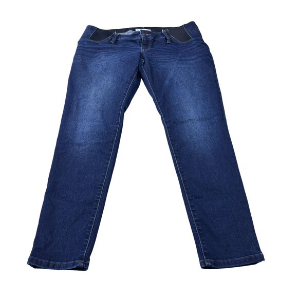 Isabel Maternity Skinny Entubado Jeans 8/29R Dark Wash Denim With Stretch Panel - Picture 1 of 12